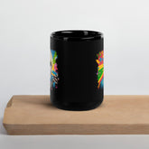 Making Musical Waves Black Glossy Mug - Beyond T-shirts